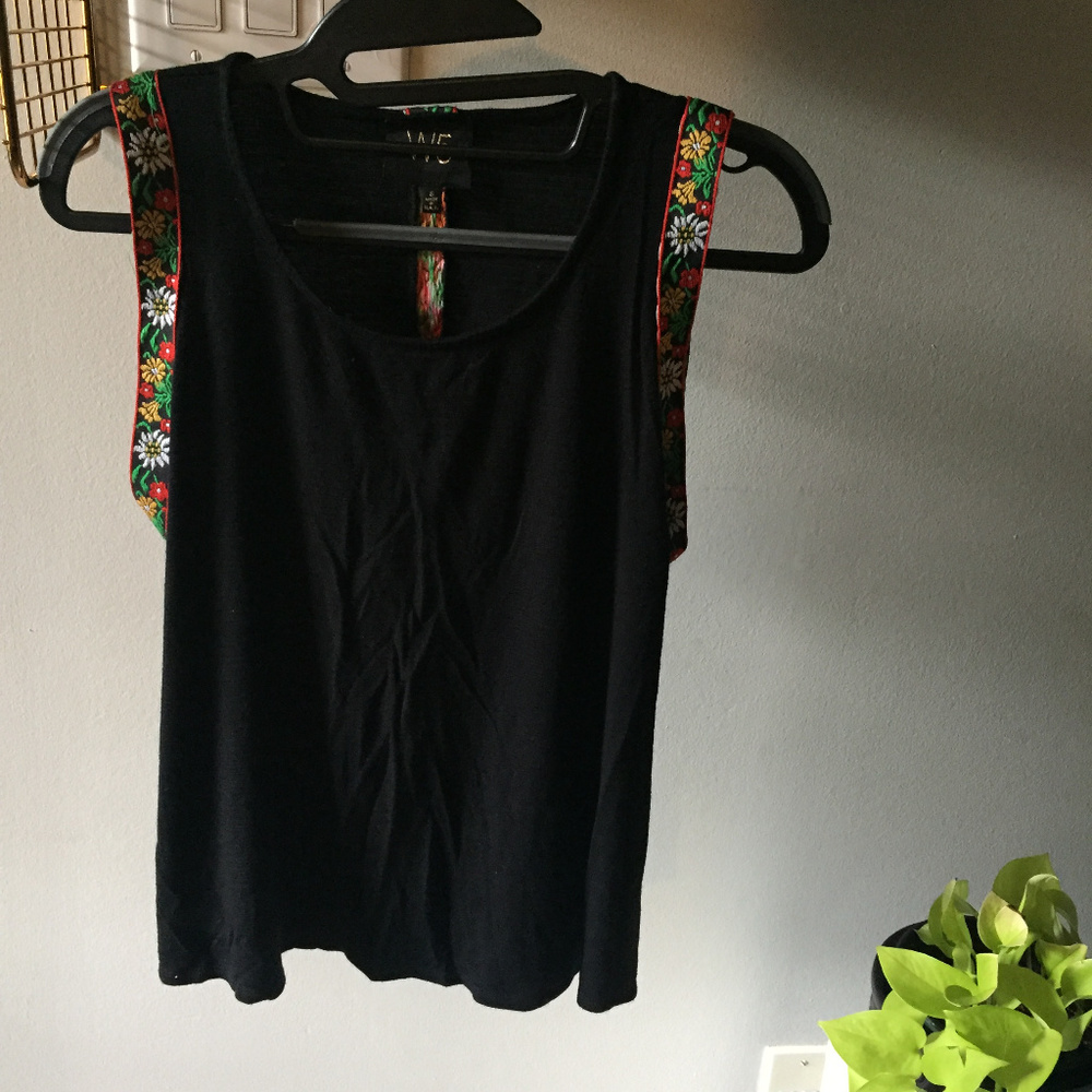 W5 Anthropologie black tops
